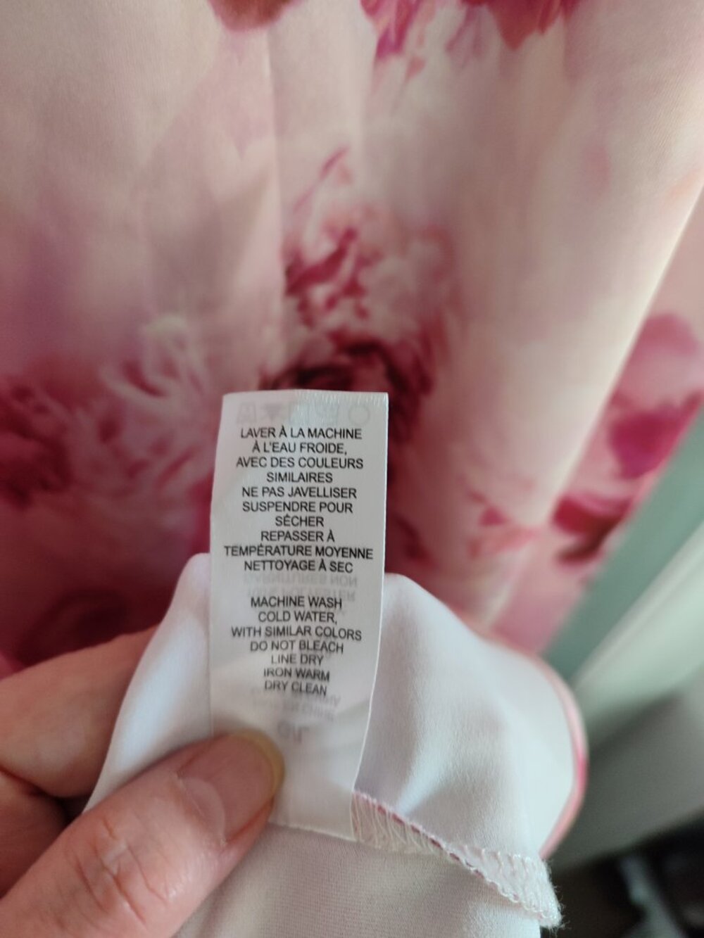 Dynamite Adelle Open Back Pink Floral Print Satin Slip Dress Fits like M/L - Picture 13 of 16